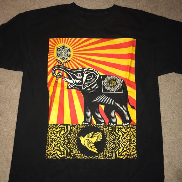 Obey elephant shirt Clearance